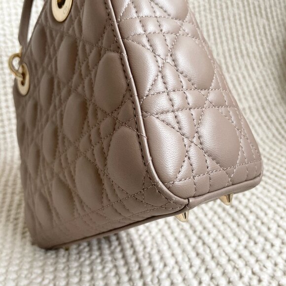 Small Lady Dior My ABCDior Bag Etoupe - Picture 13 of 13